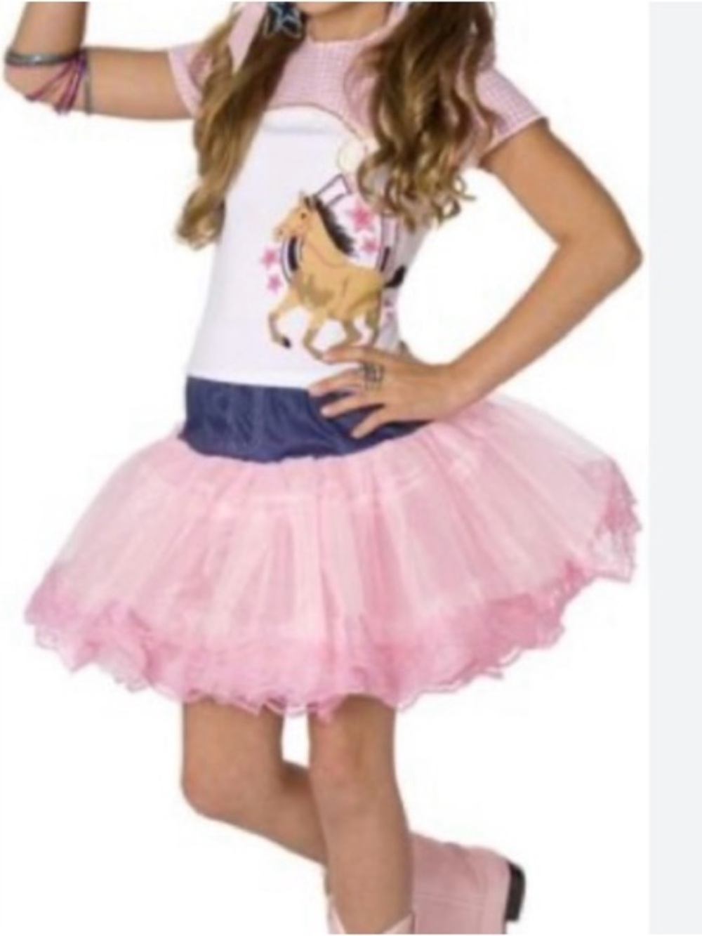 Girls Cowgirl Pop Costume Size 8-10
